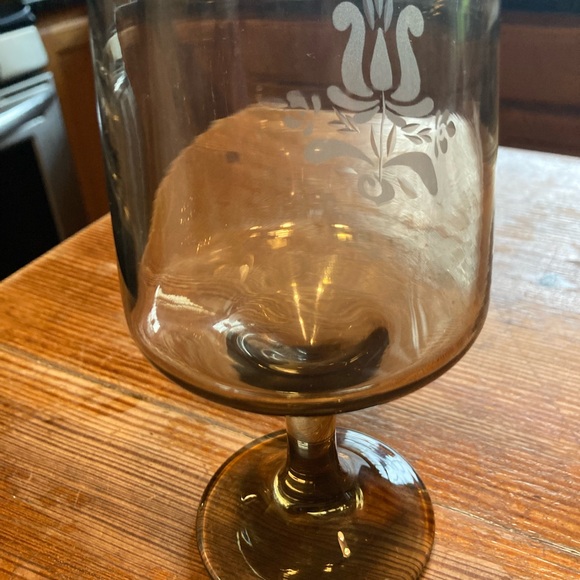 Set a five vintage Pfaltzgraff Village Wine goblets - Picture 5 of 10